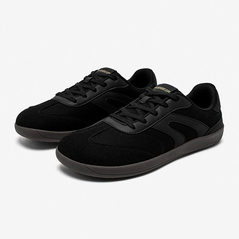 HOBIBEAR Wide Toe Argyle Casual Men's Shoes