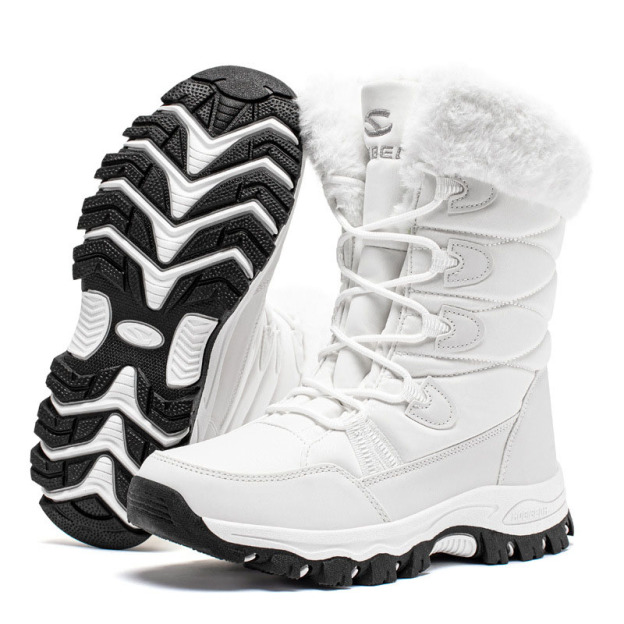 Winter snow boots men and women long plush cotton boots