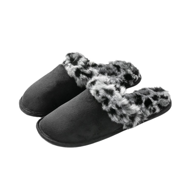 Solid-Color Warm Cotton Slippers for Men and Women