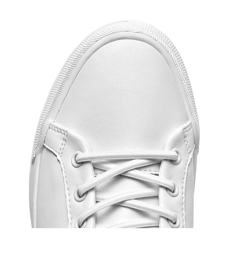 Men's Korean-style genuine leather low-top trainers