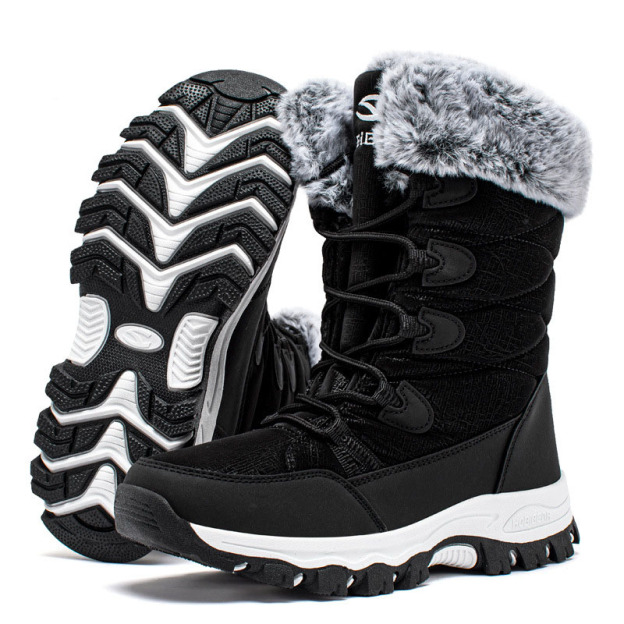 Winter snow boots men and women long plush cotton boots