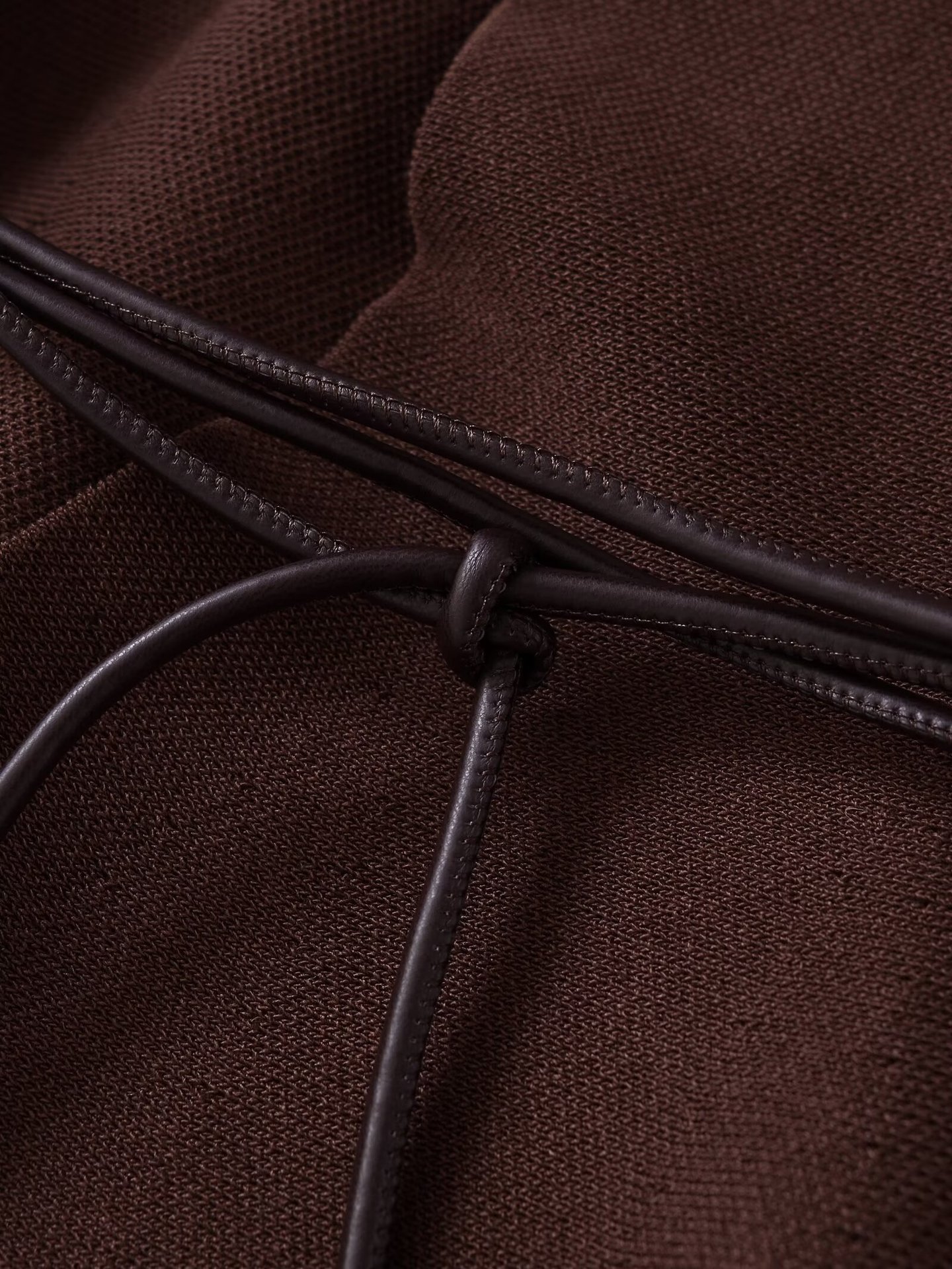 Stylish V-neck knit top with belted cardigan