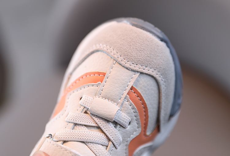 Boys' leather upper soft sole walking shoes