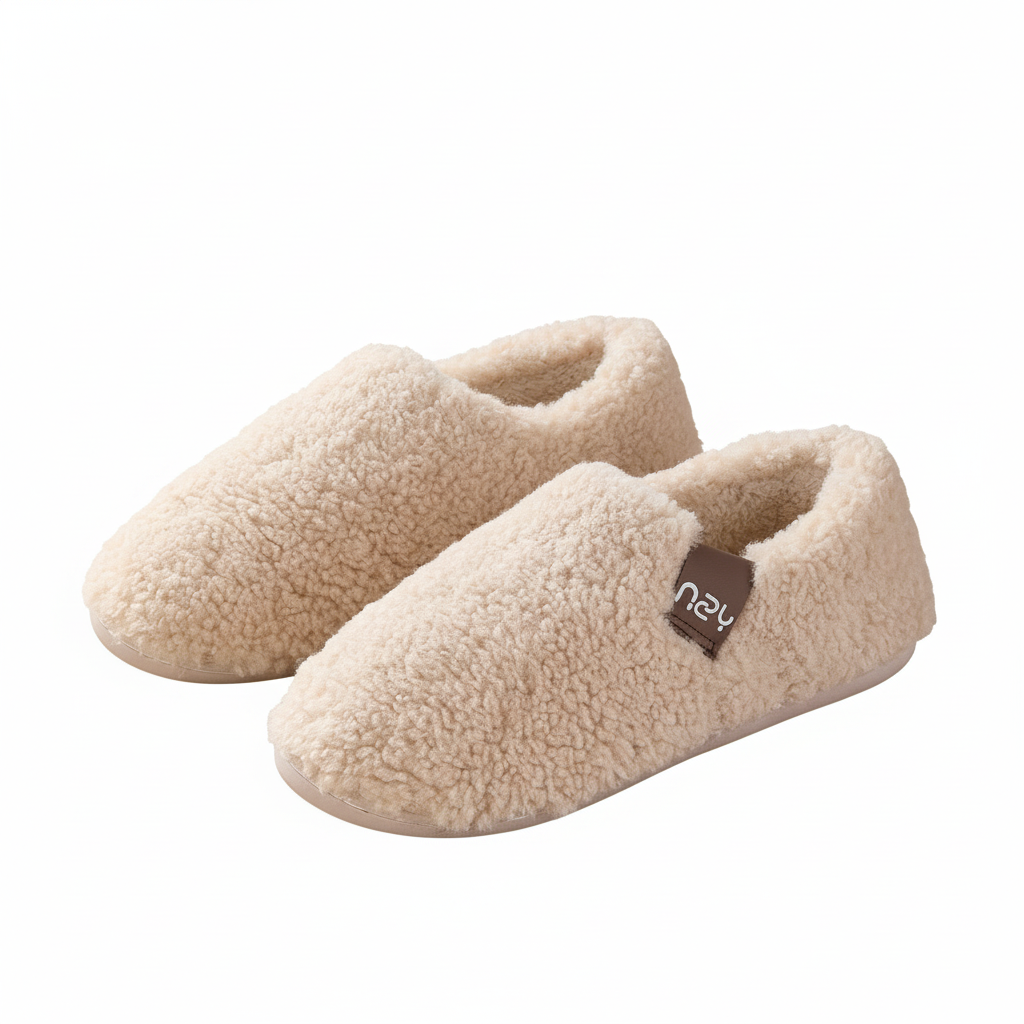 Men's and women's autumn and winter home slippers with heels