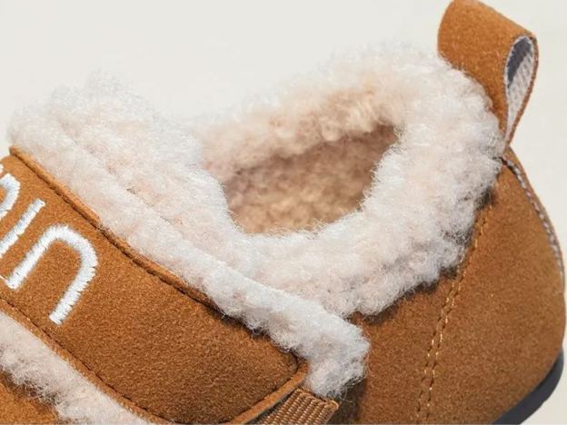 Children's soft-soled fleece-lined warm cotton shoes