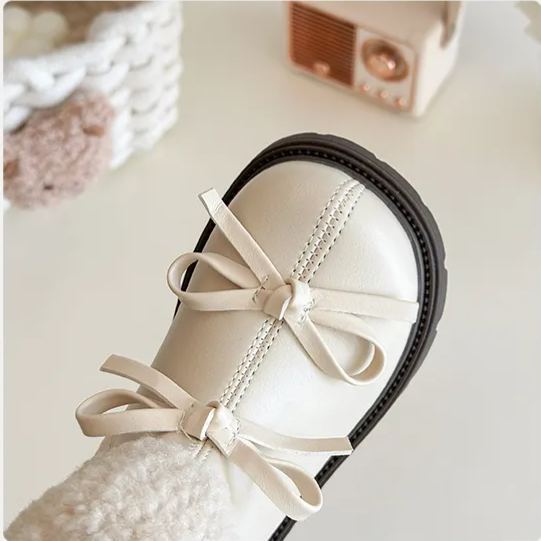 Girls' fleece-lined snow boots