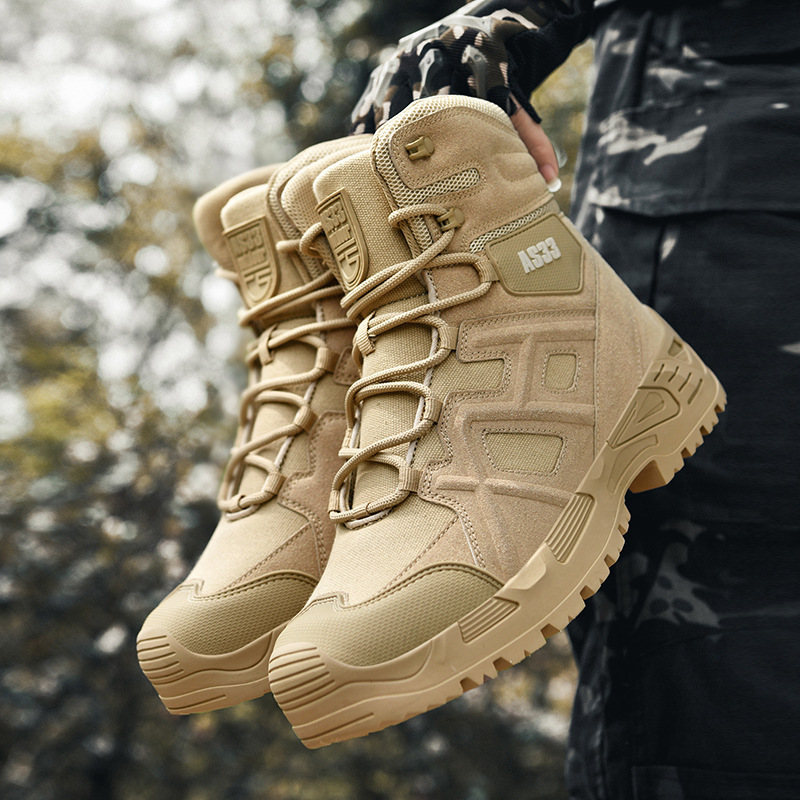 Plus Size Men's Military Boots, Outdoor Military Boots, Outdoor Running Shoes