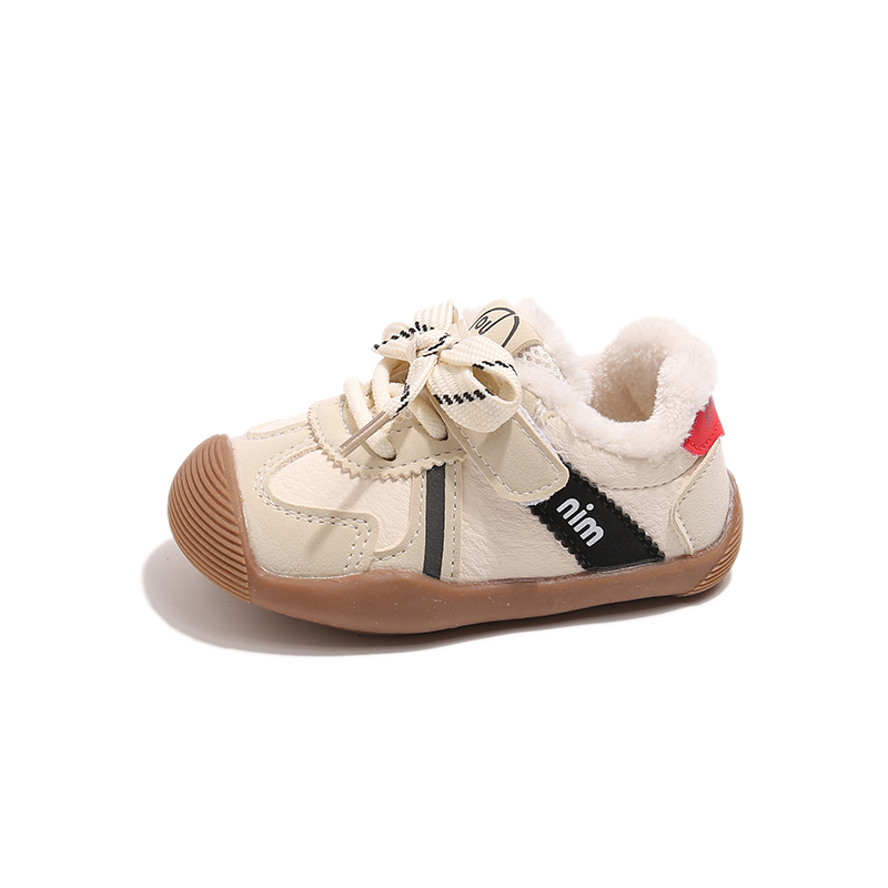 Boys' and girls' warm soft-soled walking shoes