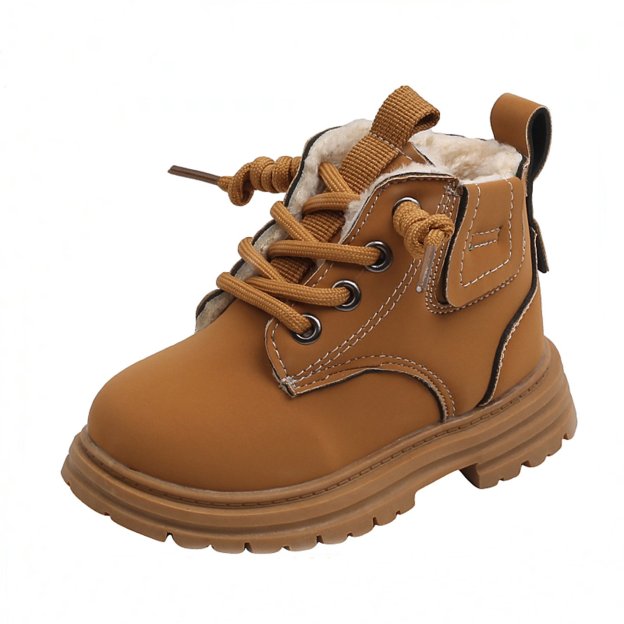 Boys' and girls' fleece-lined Martin boots