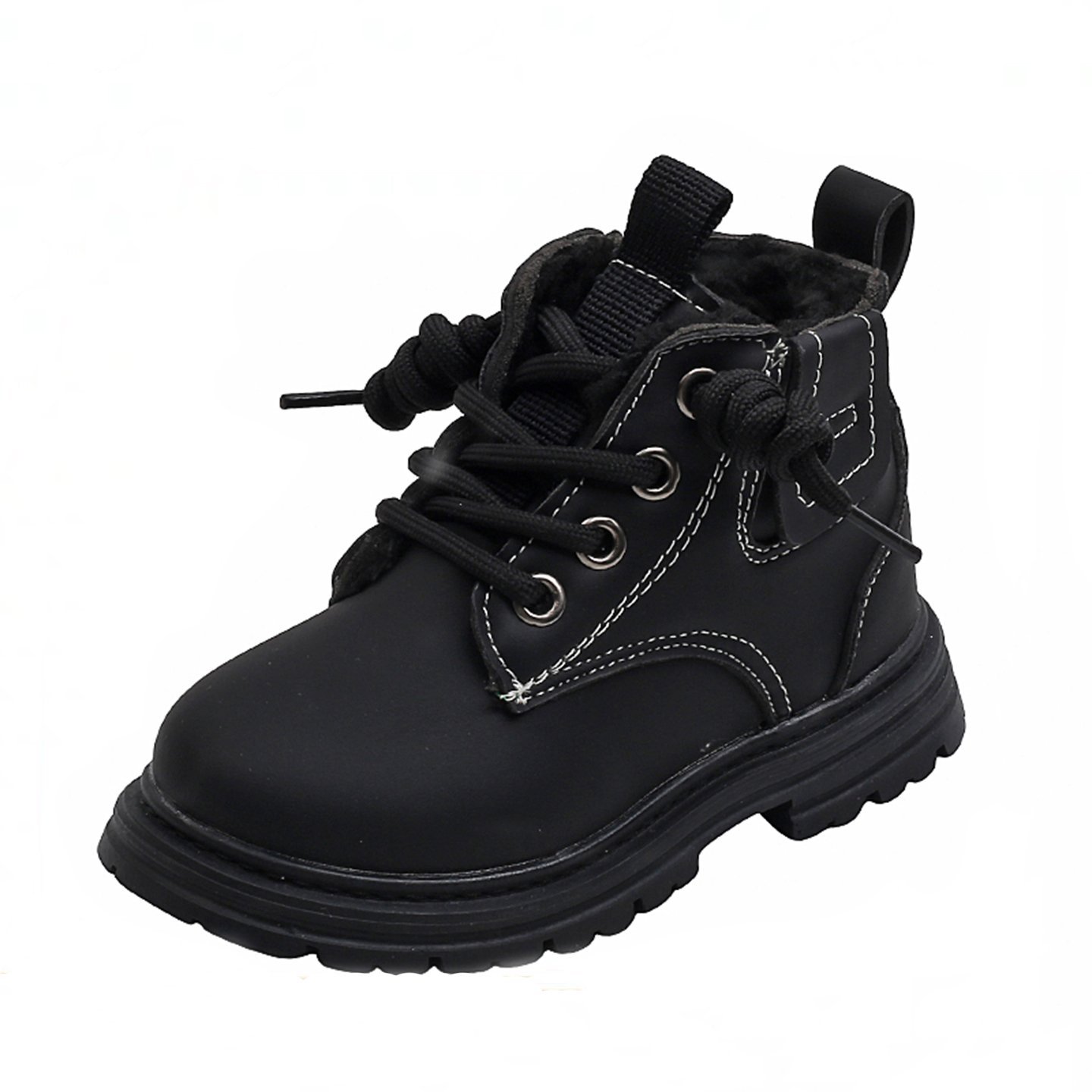 Boys' and girls' fleece-lined Martin boots