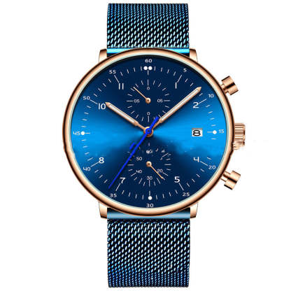 Mens Watch  Stainless Steel WristWatch