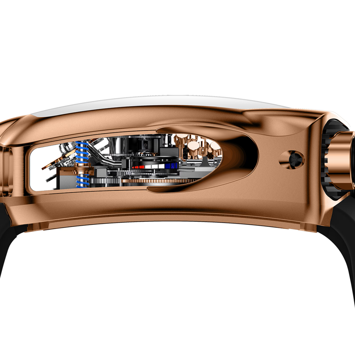Bugatti Chiron Tourbillon Rose Gold 16 Cylinder Piston Engine BU200.40.AA.AA.BBRUA