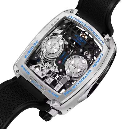 Bugatti Chiron Tourbillon White Gold 16 Cylinder Piston Engine BU200.30.AA.AA.BBRUA