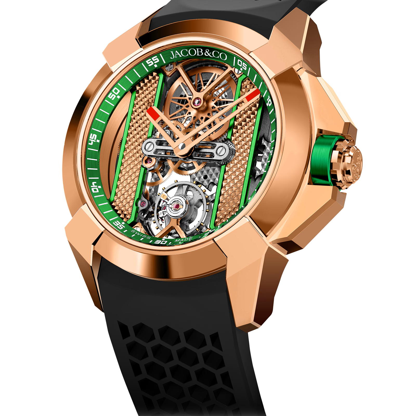 Epic X Rose Gold - Green Inner Ring EX120.43.AC.AC.ABRUA