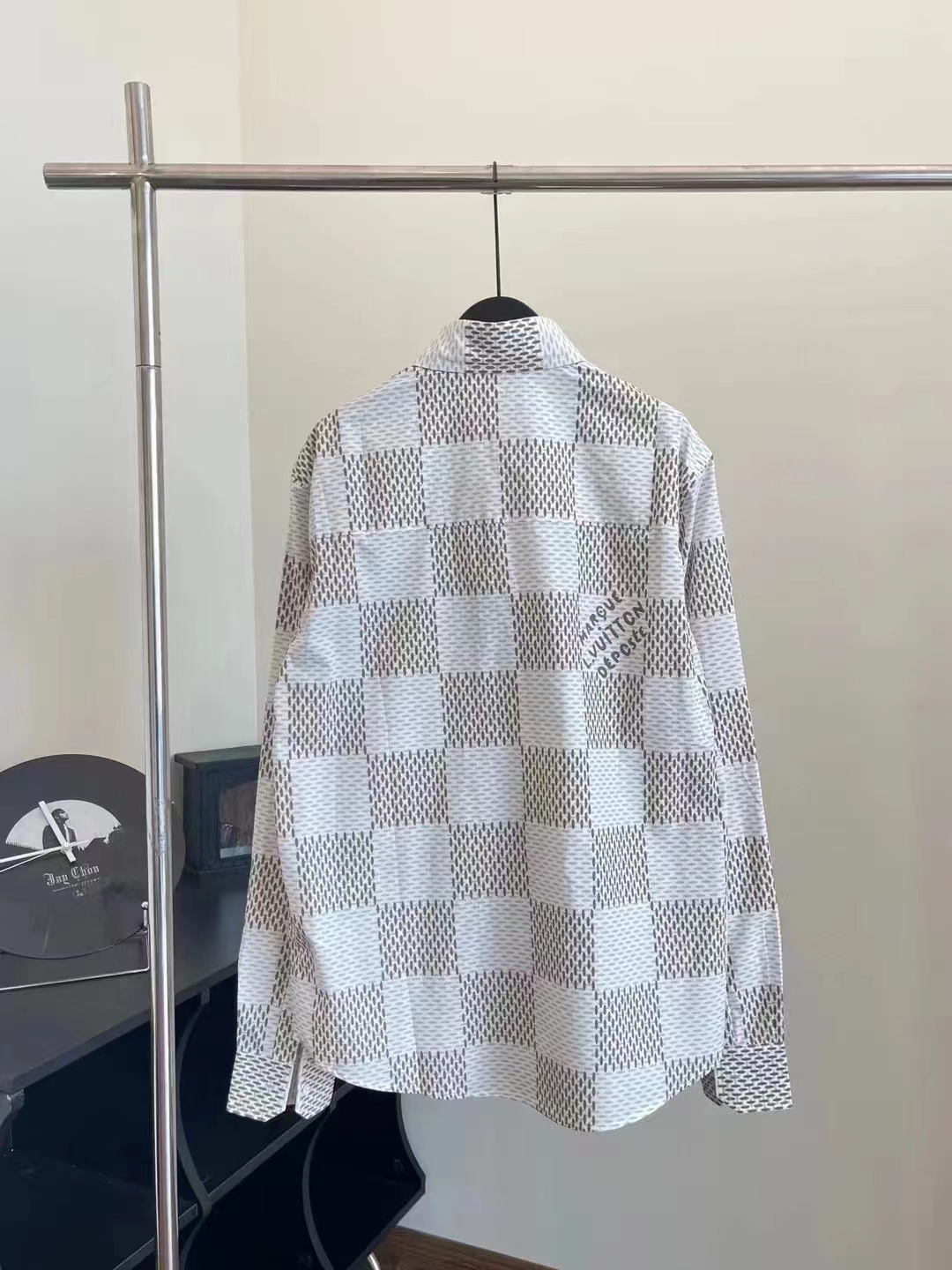 24fw mosaic checkerboard shirt