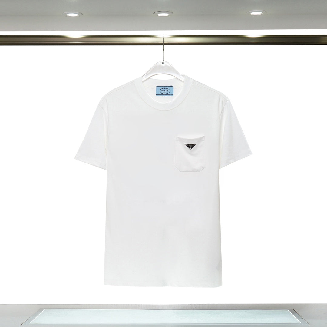 𝙉𝙚𝙬♈️ Chest pocket triangle logo T-shirt