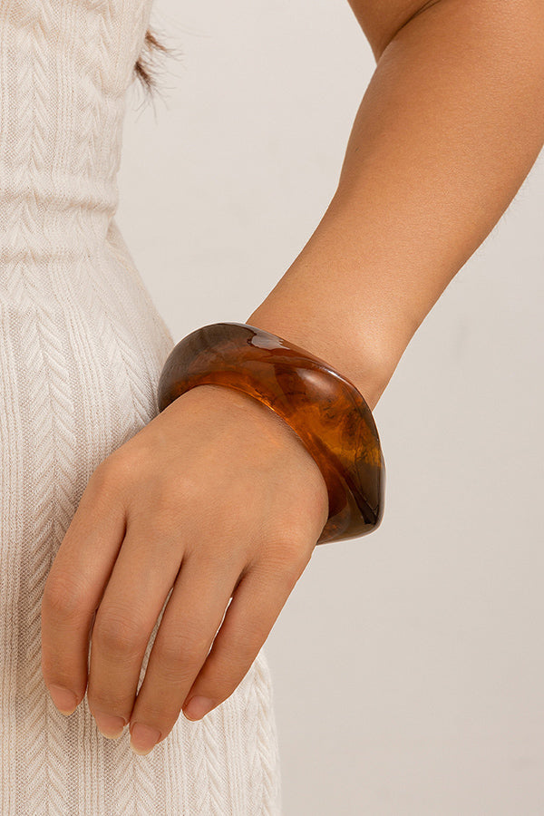 Simple Irregular Geometric Shape Acrylic Bracelet-consonak