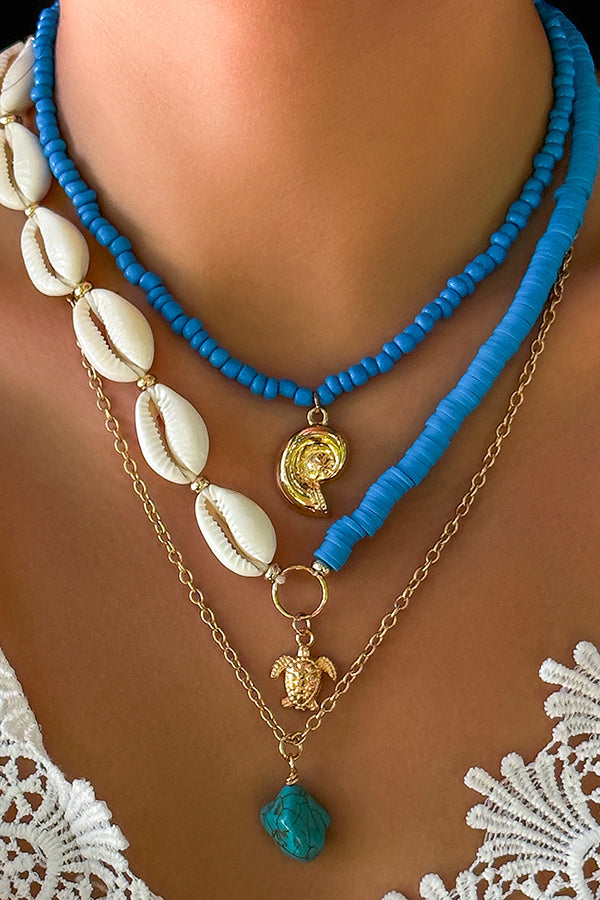 Bohemian Imitation Pearl Shell Multi-layered Necklace | Consonak