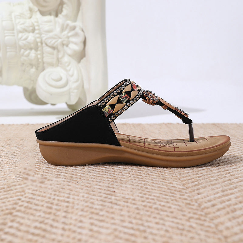Bohemian Summer Fashion Beach Flat Slippers | Consonak