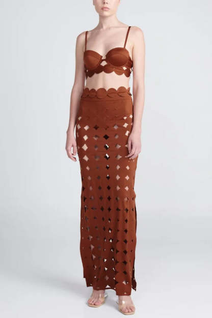 Sexy Sling Cutout High-waisted Stretch Bikini Swimsuit-consonak