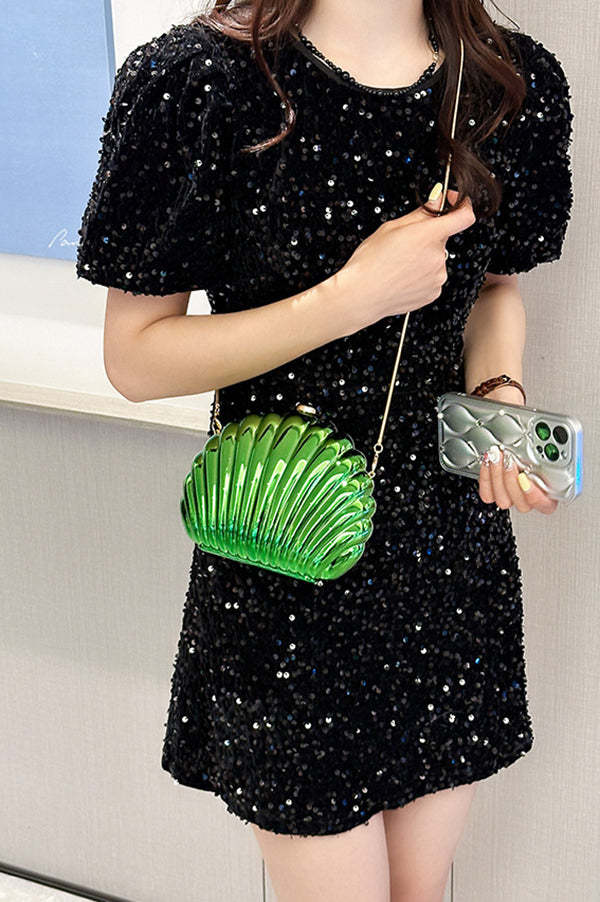 Fashionable and Elegant Chain Lock Shell Bag-consonak