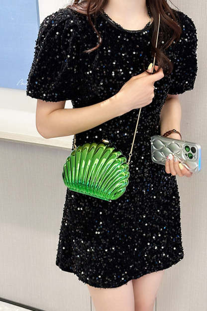 Fashionable and Elegant Chain Lock Shell Bag-consonak