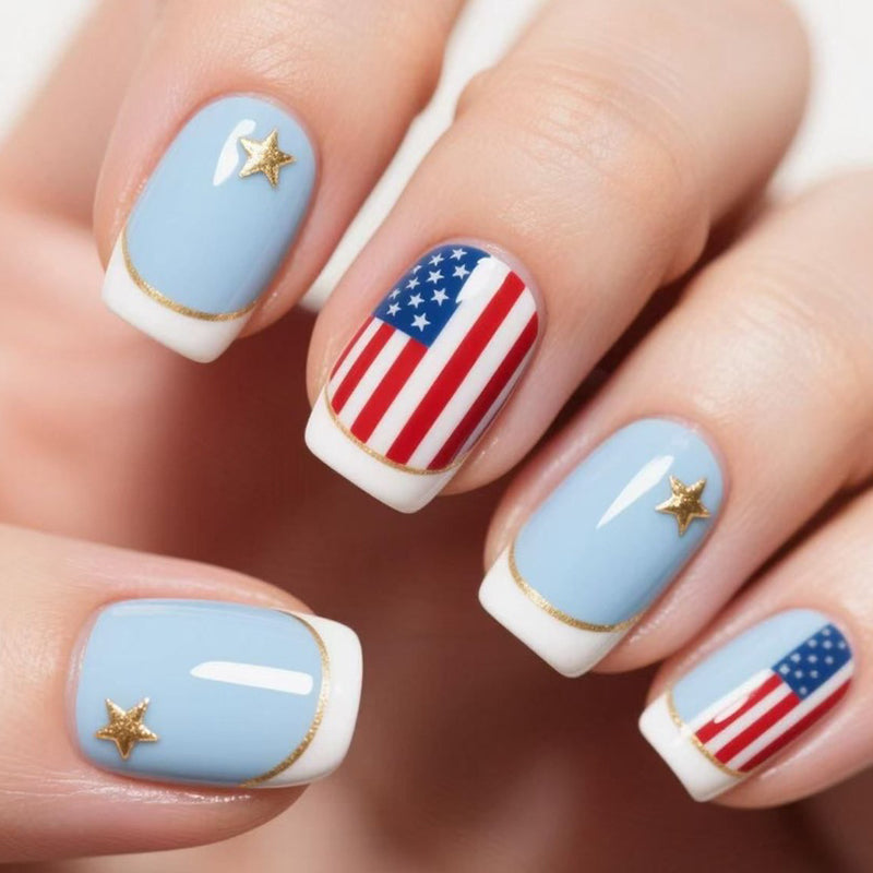 Independence Day Pattern Fashion Nail Art-consonak