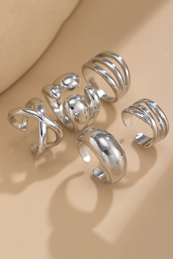 Geometric Cross Open Ring | Consonak