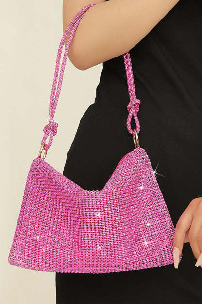 Rhinestone One-shoulder Armpit Bag-consonak