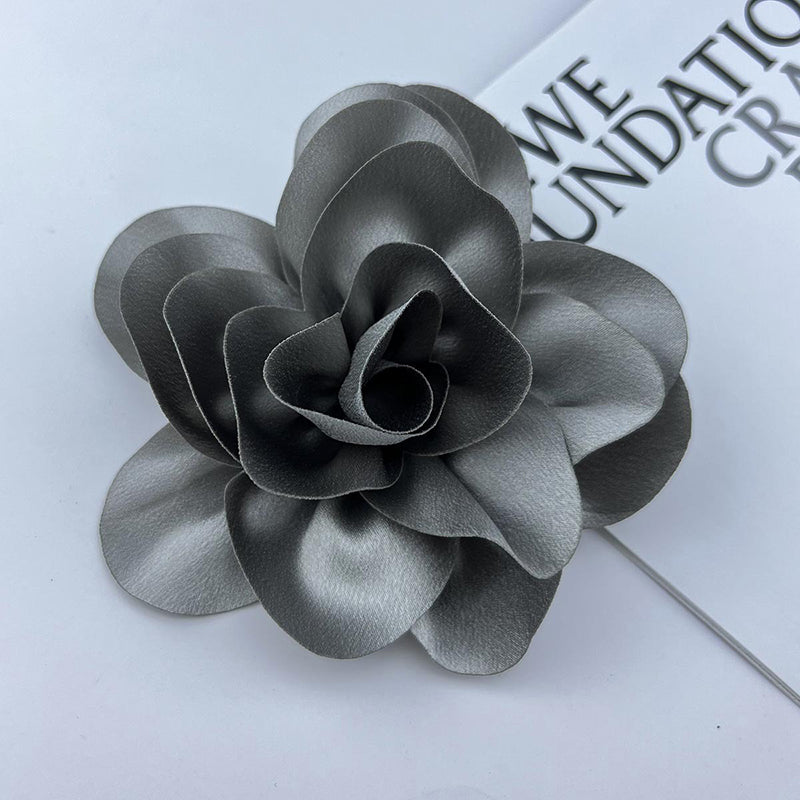 Satin Fabric Flower All-match Brooch-consonak