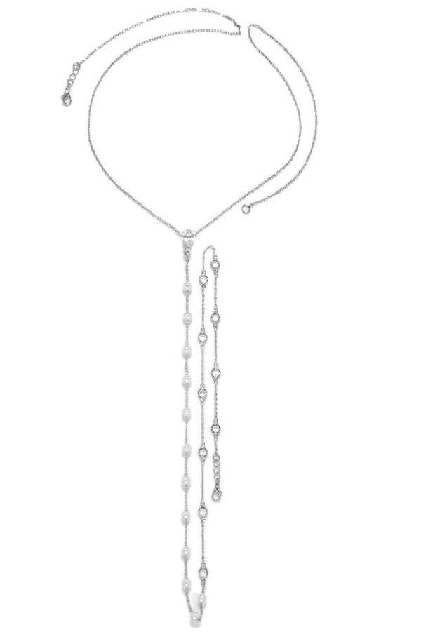 Fashion Pearl Diamond Sexy Body Necklace-consonak