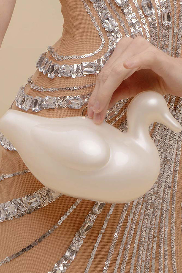 Fashionable and Elegant Multi-style Pearl Chain Shoulder Bag-consonak