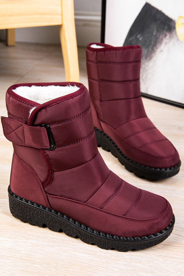 Warm Round Toe Thick-soled Casual Snow Boots-consonak