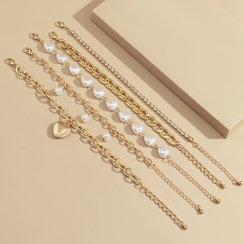 Special Shaped Imitation Pearl Vintage Baroque Bracelet-consonak
