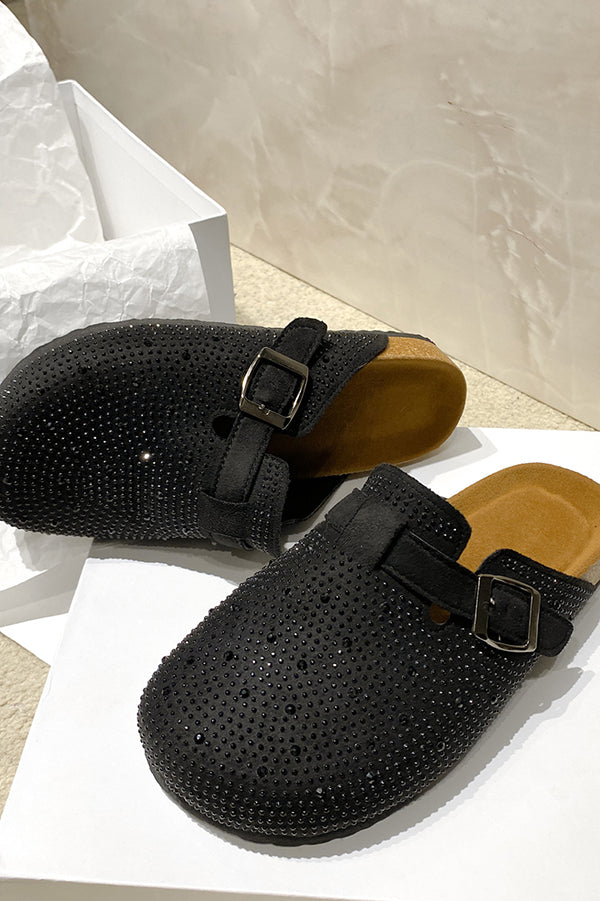 Summer Fashion Rhinestone Buckle Sandals-consonak