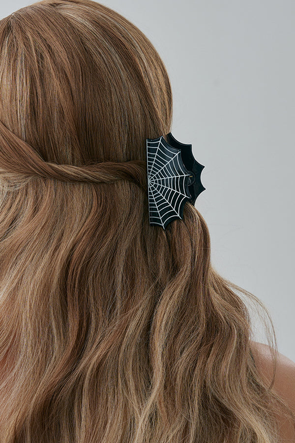 Halloween Gothic Fashion Bat Pumpkin Hair Clip-consonak