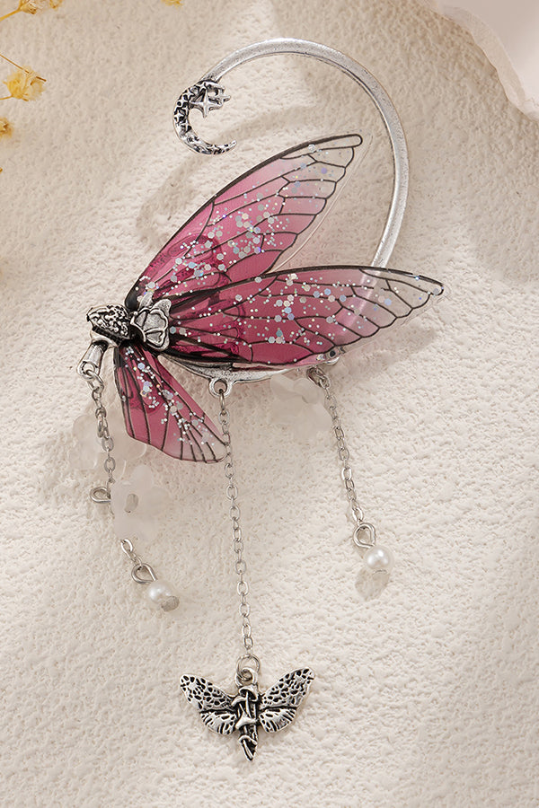 Forest Elf Tassel Butterfly Earrings | Consonak