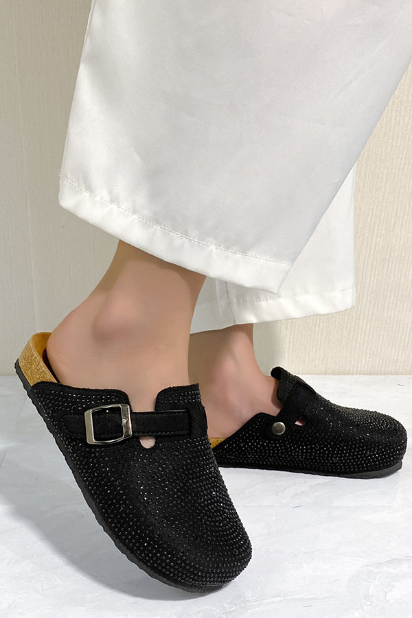 Summer Fashion Rhinestone Buckle Sandals-consonak