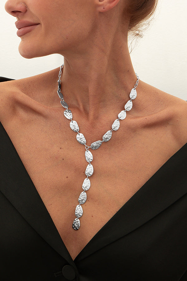 Fashion Irregular Baroque Style Teardrop-shaped Pendant Necklace | Consonak