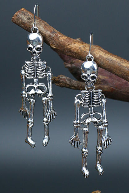 Halloween Dark Style Skull Earrings-consonak