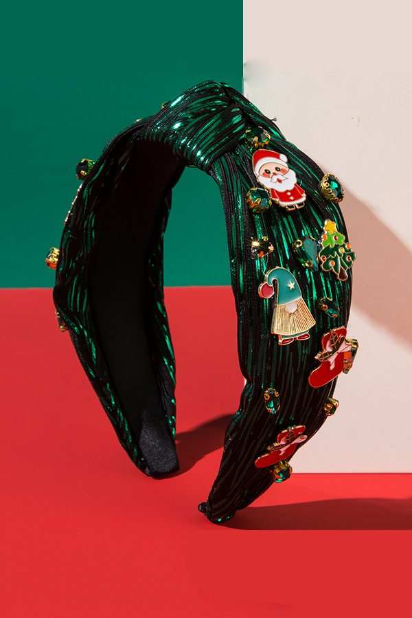 Christmas Colorful Embellished Fabric Headband-consonak