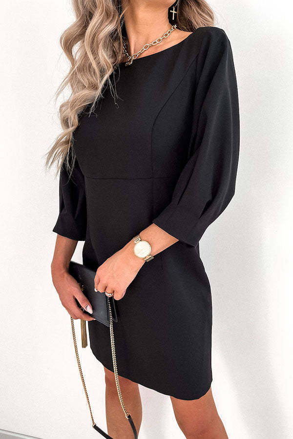 Cute Collab Bowknot Decor V-Back Cocktail Party Dress-consonak