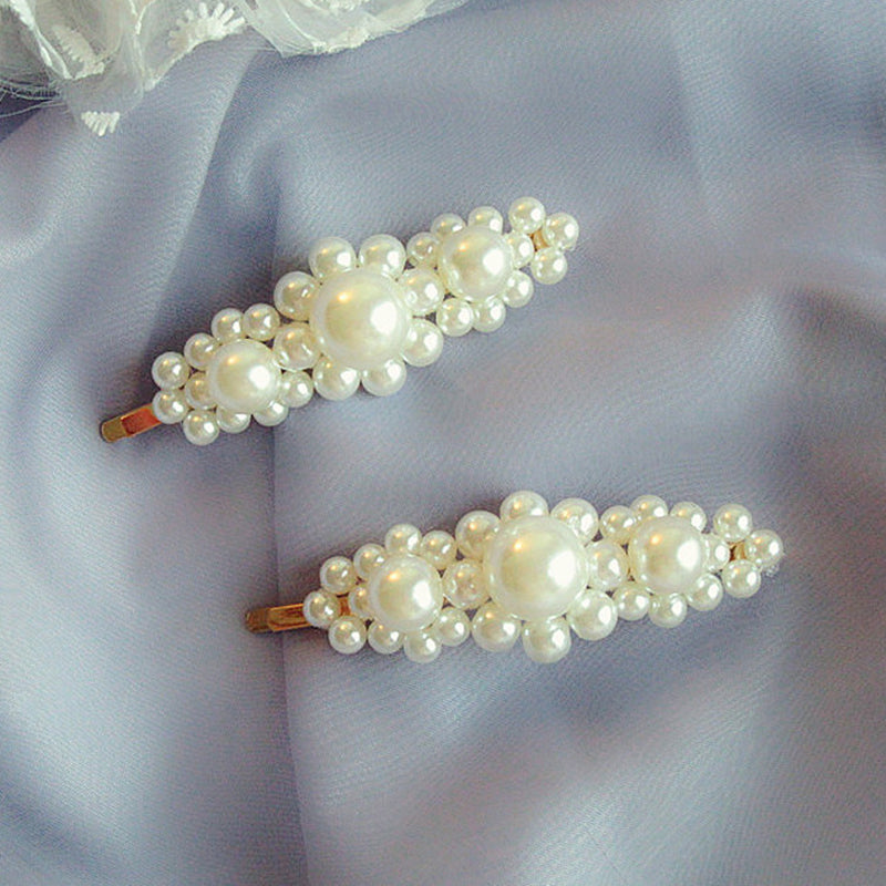 Vintage Handmade Pearl Beaded Clip-consonak