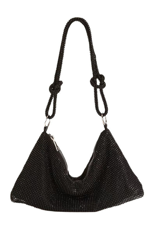 Rhinestone One-shoulder Armpit Bag-consonak