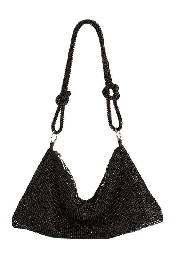 Rhinestone One-shoulder Armpit Bag-consonak