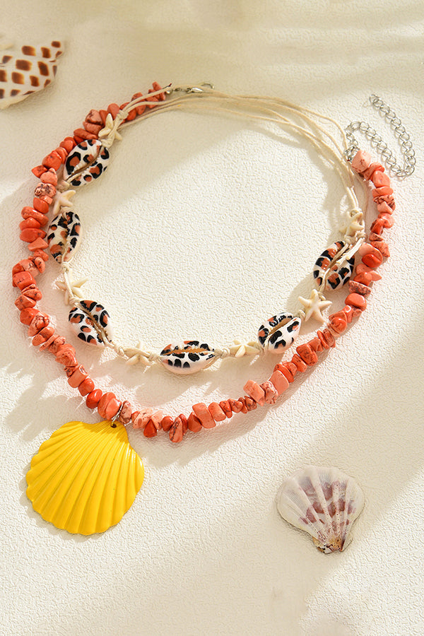 Ocean Style Beach Shell Pendant Necklace-consonak