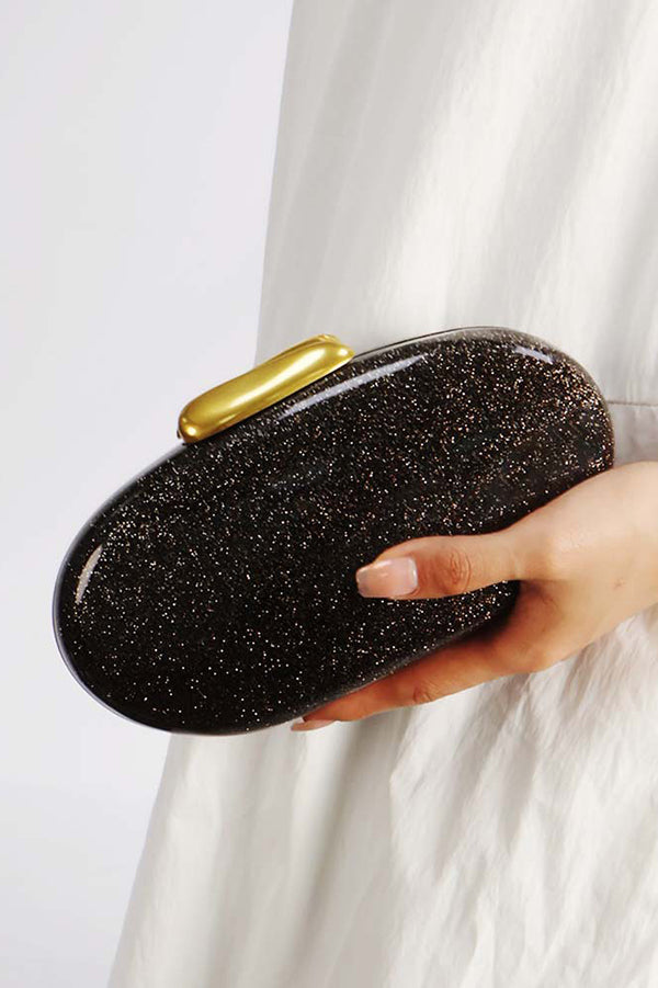 Simple Acrylic Oval Clutch-consonak