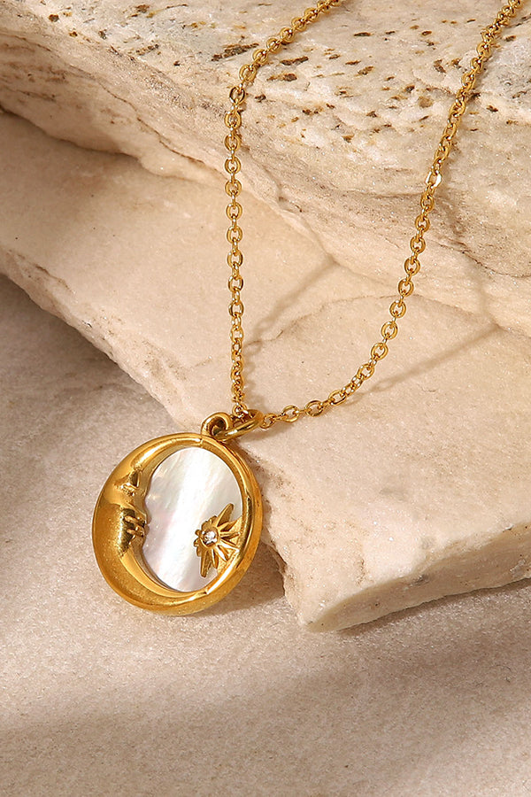 Vintage Stainless Steel Zircon Love Pendant | Consonak