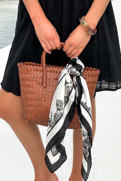 Retro Large Imitation Rattan Handwoven Bag-consonak