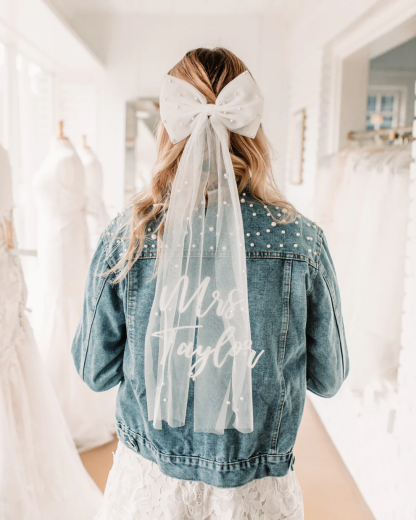 Mesh Ribbon Pearl Bow Hairpin-consonak